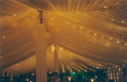 Rope and Pole Marquee, Silk Lining, Fairy Lights 
